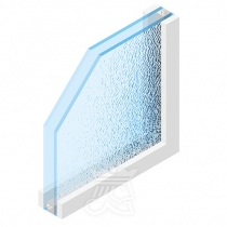 Wärmeschutzisolierglas Ornament